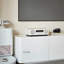 Meuble télé avec rangement crème-107856922