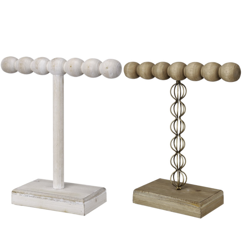Ensemble de support à bijoux à 1 étage 2 pièces