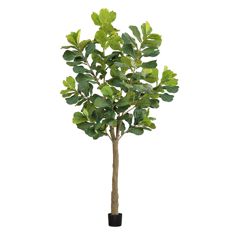 Figuier artificiel 10 pi en pot noir, 120 po x 48 po
