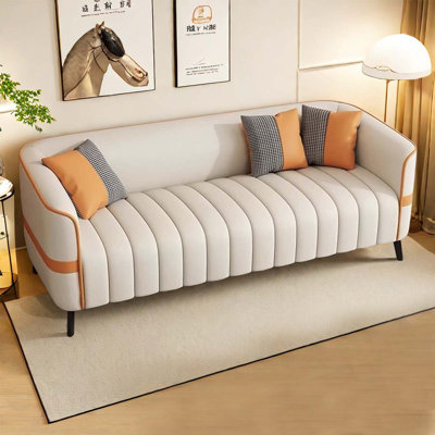 Rehberg Faux Leather Living Room Set