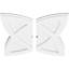Médaillon de plafond contemporain en PVC de qualité architecturale Cosmo-36076842