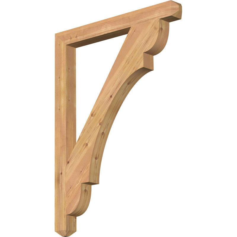 Support pour artisan olympique, Cèdre rouge de l'Ouest (lisse), H 48 po x l 3,5 po x P 36 po