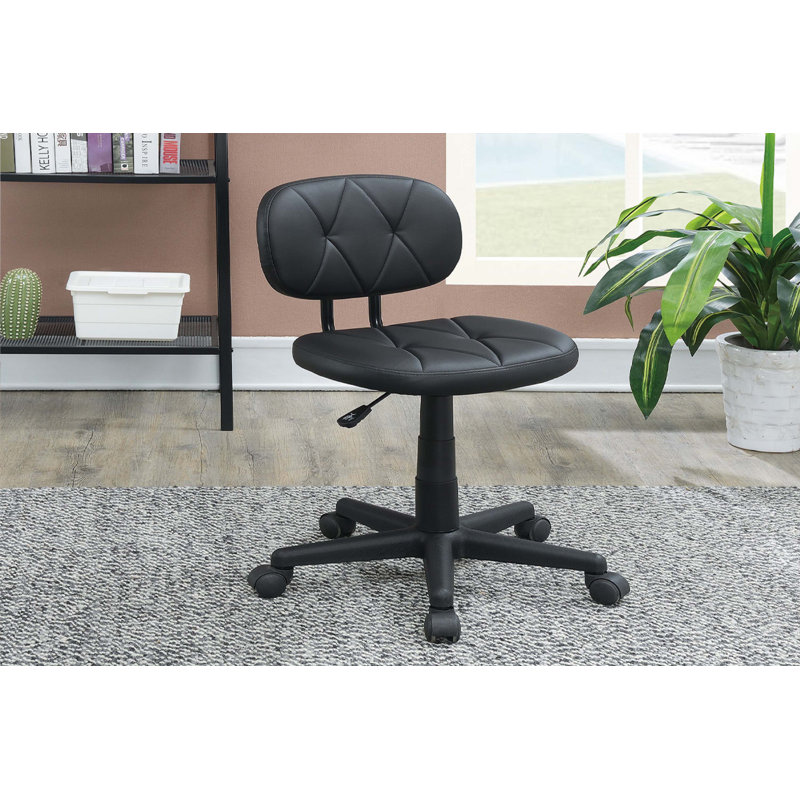 Chaise de bureau pivotante à 360 ° avec base en métal avec coussin amovible, chaise de bureau moderne pour petits espaces, salon, chambre à coucher, coin lecture