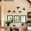 Ensemble de 5 décorations murales oiseaux en métal-1543572707