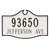 Colonial Estate 2 Line Address Plaque