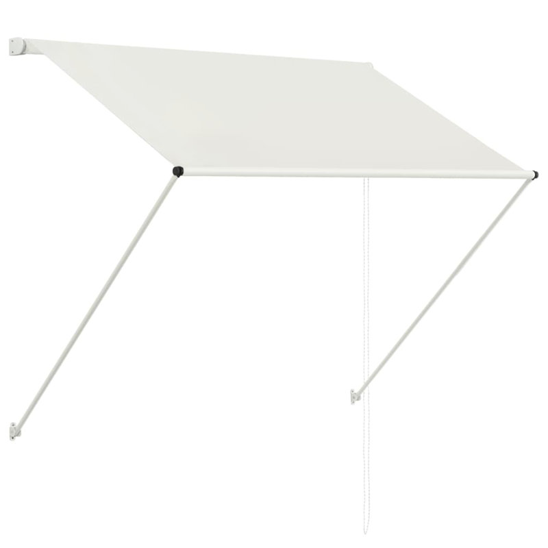 Terah Retractable Awning, Cream, 150 x 150cm