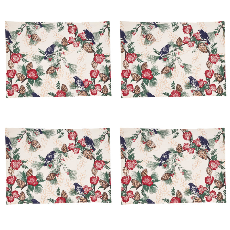 100% Cotton No Pattern Rectangle Placemat