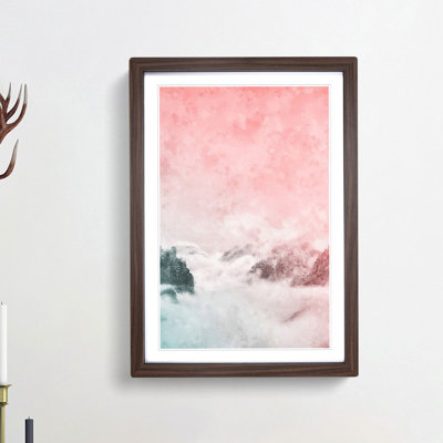 Cloudy Mountains - Single Picture Frame Painting on MDF