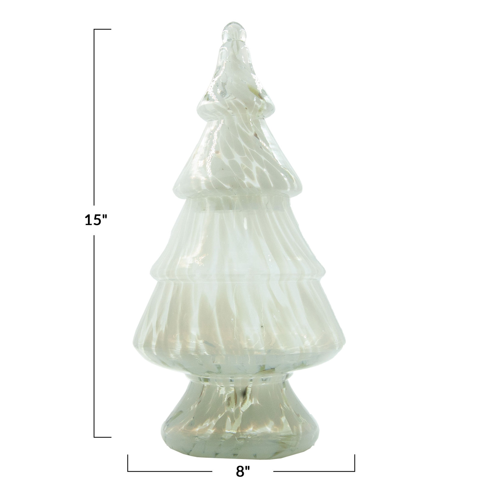 Glass Decorative Jar, Green