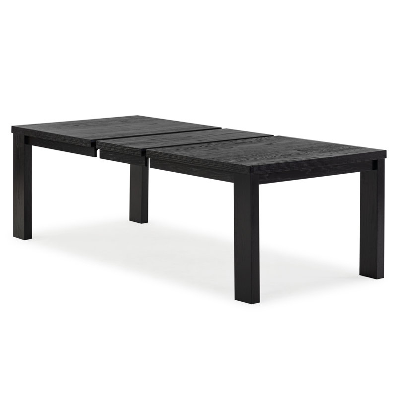 Desmond Extendable Wood Dining Table, Black