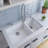 33.88'' L Double Bowl Granite Kitchen Sink-20524779