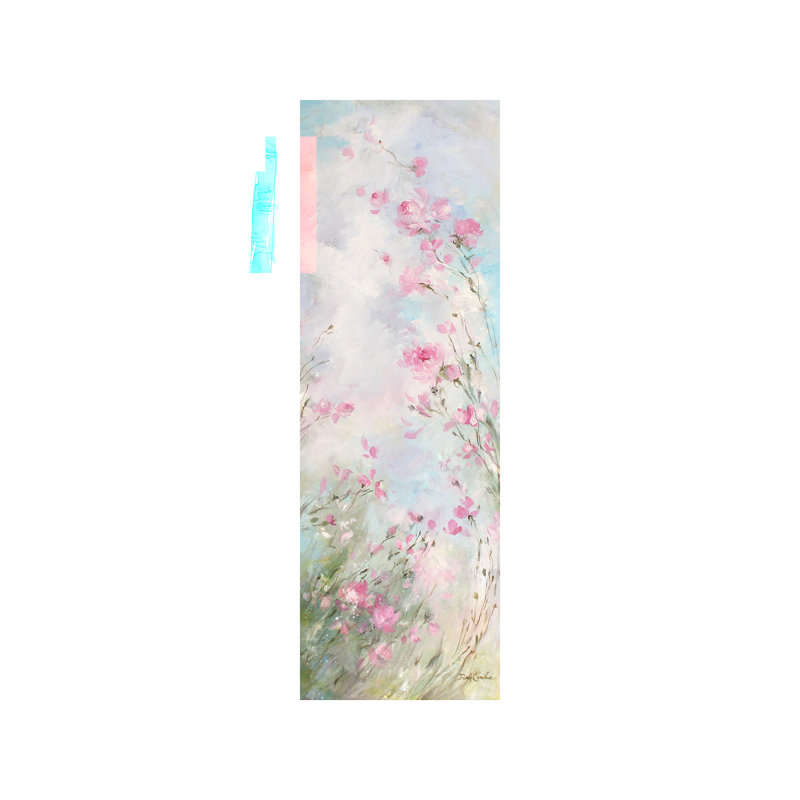Morning Meadow by Debi Coules - Panoramic Painting on Canvas, 30.48 cm H x 91.44 cm W x 1.91 cm D, No Frame