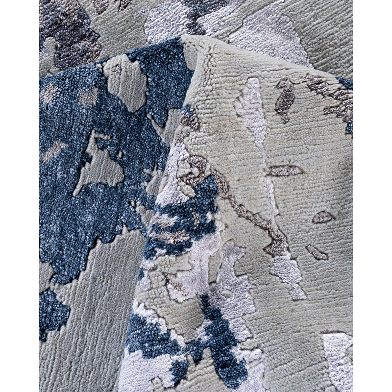 Overdyed One-of-a-Kind Rectangle 8'1" X 10'1" Hand Knotted Area Rug