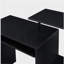Bureau d'ordinateur noir avec plateau à clavier et tablettes ouvertes-2078993544