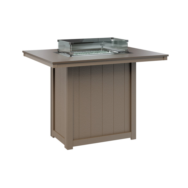 Foyer de table berlinois Donoma, H 39 po x l 41 po x P 54 po, Bronze martelé avec base en bois vieilli