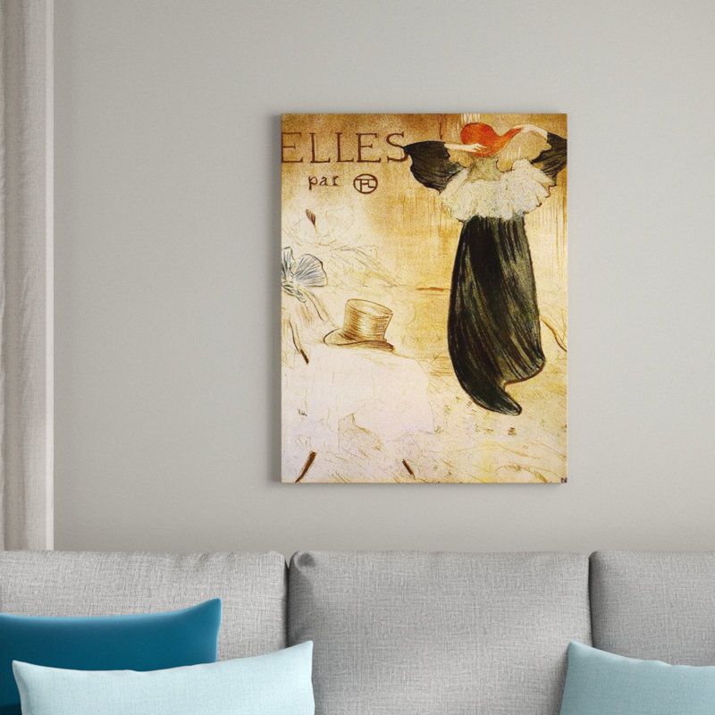 Henri De Toulouse-Lautrec - Wrapped Canvas Painting, 80cm H x 60cm W x 1.8cm D