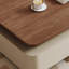 Table basse moderne et minimaliste en grain de bois de noyer