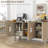 Sideboard Buffet Cabinet, Kitchen Cabinet, Coffee Bar Cabinet With 3 Rattan Doors And Adjustable Shelves-50306835