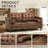 66'' Suede Modern Sofa-1739800166