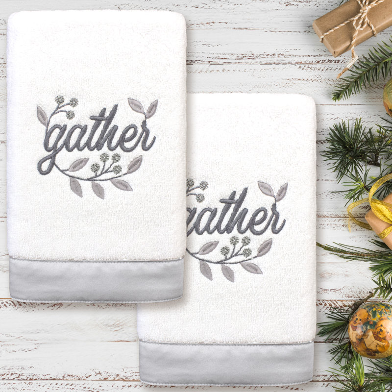  Turkish Cotton Hand Towel, White