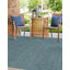 Tapis bleu sarcelle intérieur / extérieur Sevim-121778575