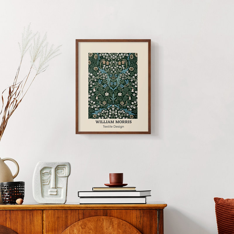 William Morris, reproduction encadrée Cxxi, Naturel, H 14 po x l 11 po