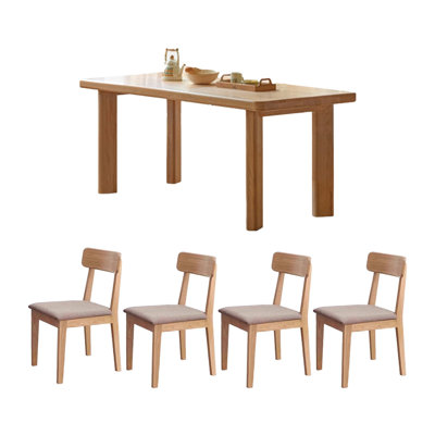 Ensemble de table en bois massif haut de gamme