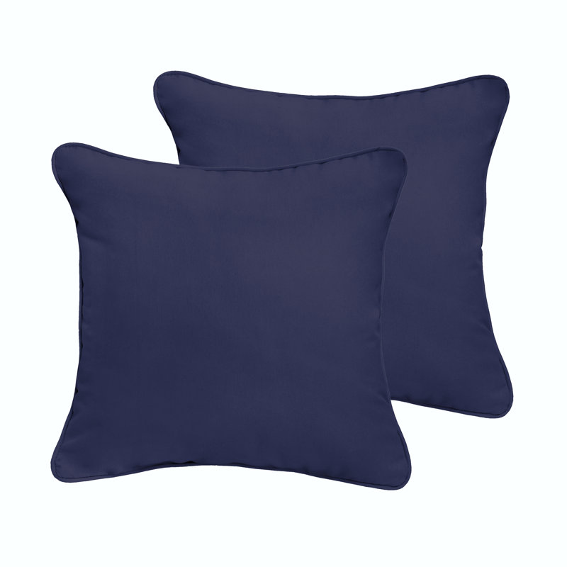 Outdoor Throw Pillow, 24" x 24", Marine