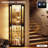 71" Corner Display Cabinet With Glass Doors, 6 Tier Curio Cabinet With 3 Led Lights & Glass Shelves, Human Body Sensor, Showcase Display Case For Collectibles, Black