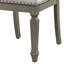 Chaise d'appoint rustique (2) - Lin beige, motif nuance chêne vieilli