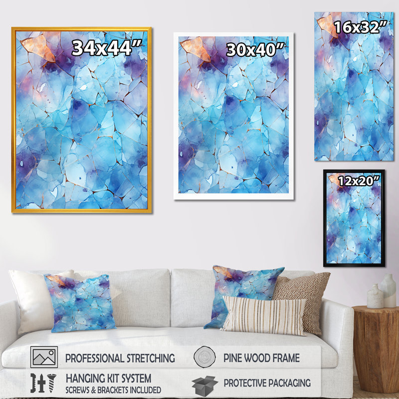 Toile tendue, H 32 po x l 16 po x P 1 po