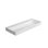 Meuble-lavabo de salle de bain à surface solide fabriqué en résine de couleur blanc mat, 46,95 po de profondeur, 18,53 po de largeur, 4,75 po de hauteur, 55,46 lb, adaptabilité universelle aux espaces, grattage et teinture, double