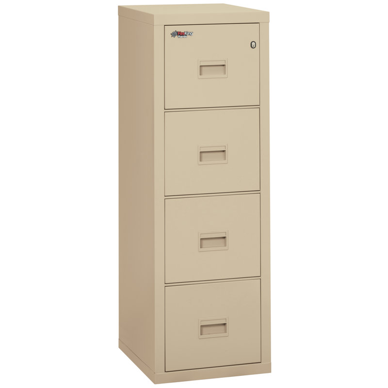 Compact Turtle® 17.75'' Wide 4 -Drawer Steel File Cabinet, Beige