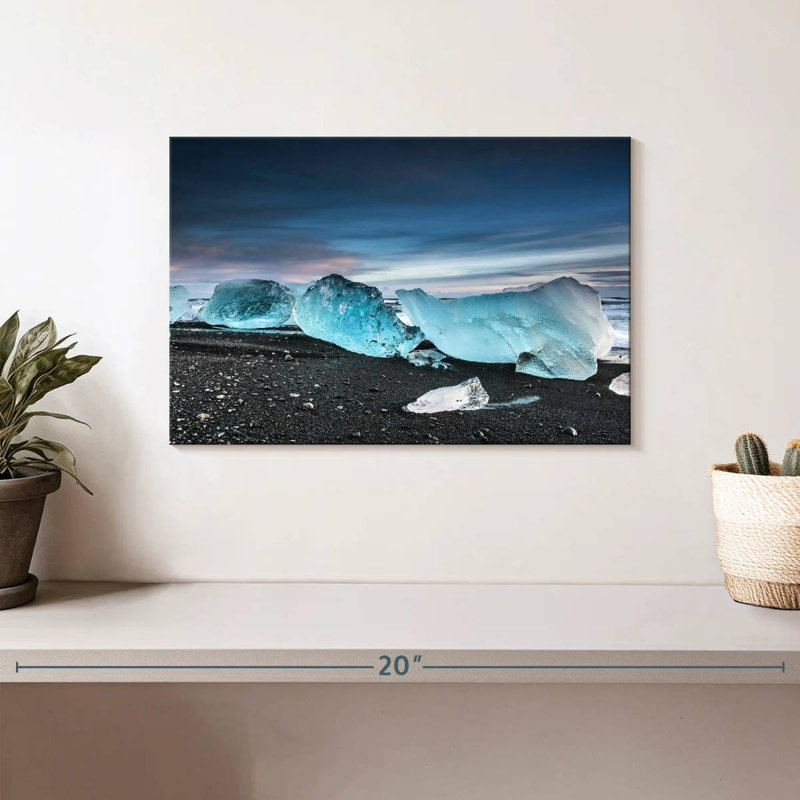 Alvord Ice In Diamond Bay, 8" H x 12" W