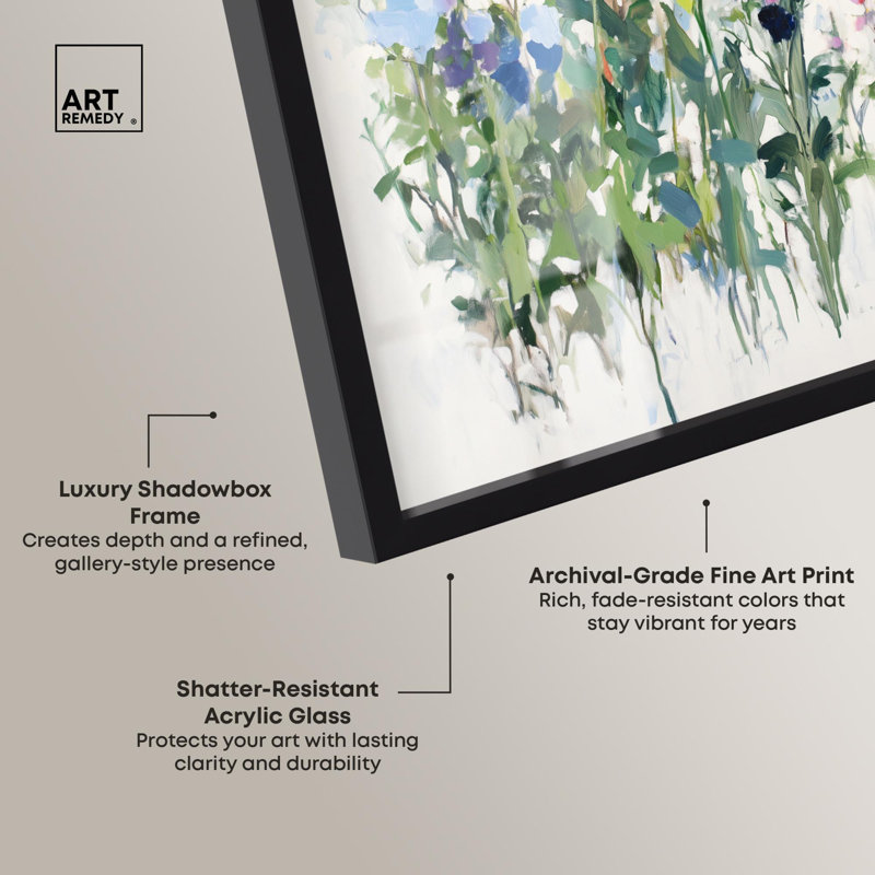 Art floral par Wild Remède, H 21 po x l 17 po, Noir