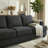 89'' Upholstered Sofa, Modern 3 Seater Corduroy Couch With Square Armrests-2128305175