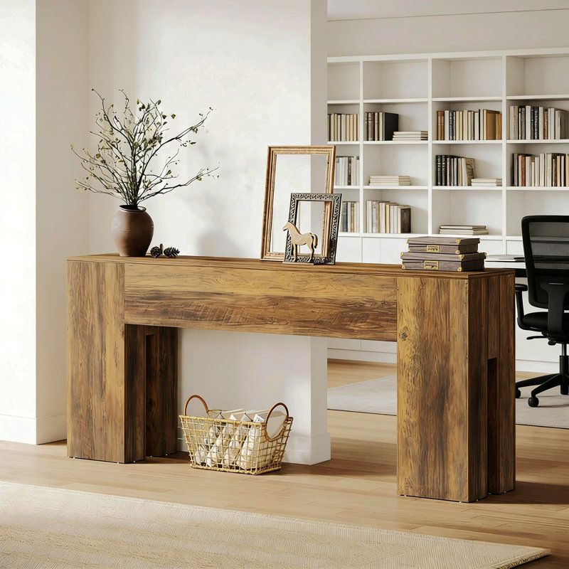 Rustic Coffee Table,Sturdy Console Table,Wooden Hallway Table