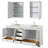 Deborah 80'' Double Bathroom Vanity with Marble Top-40065799-61125879