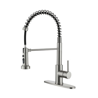 Pull Down Commercial Style Pull-Down Single Handle Kitchen Faucet