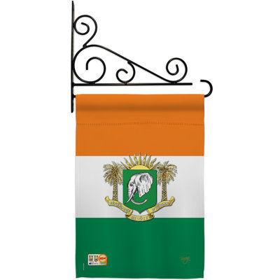 Double Sided 18.5'' H x 13'' W Polyester Flag Set