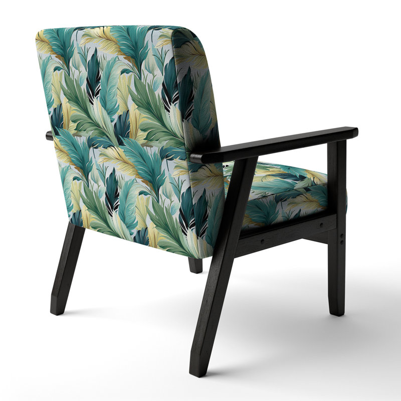 Motif tropical Palm Mirage - fauteuil rembourré Coastal, Palmier mirage motif tropical I