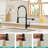 Drinking Water Purifier Kitchen Faucet With Pull Down Filter - Matte Black, Double Pipe Outlet, Simple Installation Process Black Purifier, Upkeep