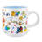 Adventure Time Characters Single Stackable Ceramic Mug | Holds 13 Ounces