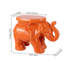 Tabouret de jardin blanc éléphant en céramique émaillée bohémienne 14,25 po White Elephant-1839548255