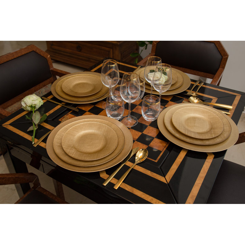 24 Piece Cutlery Set, Service for 6, Gold
