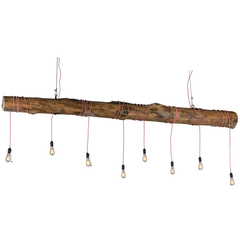 Luminaire suspendu linéaire à 8 lumières Hound Tooth
