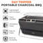 Tower Stealth Portable Charcoal Briefcase BBQ with Carry Handle, Compact Design-58934361