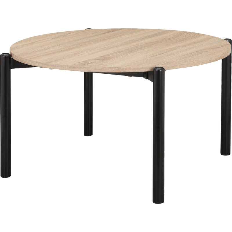 Neevan Round Metal Base Dining Table, 45cm H x 80cm W x 80cm L