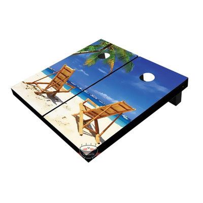 Ensemble de planche de jeu de cornhole 2 pi x 4 pi Twins