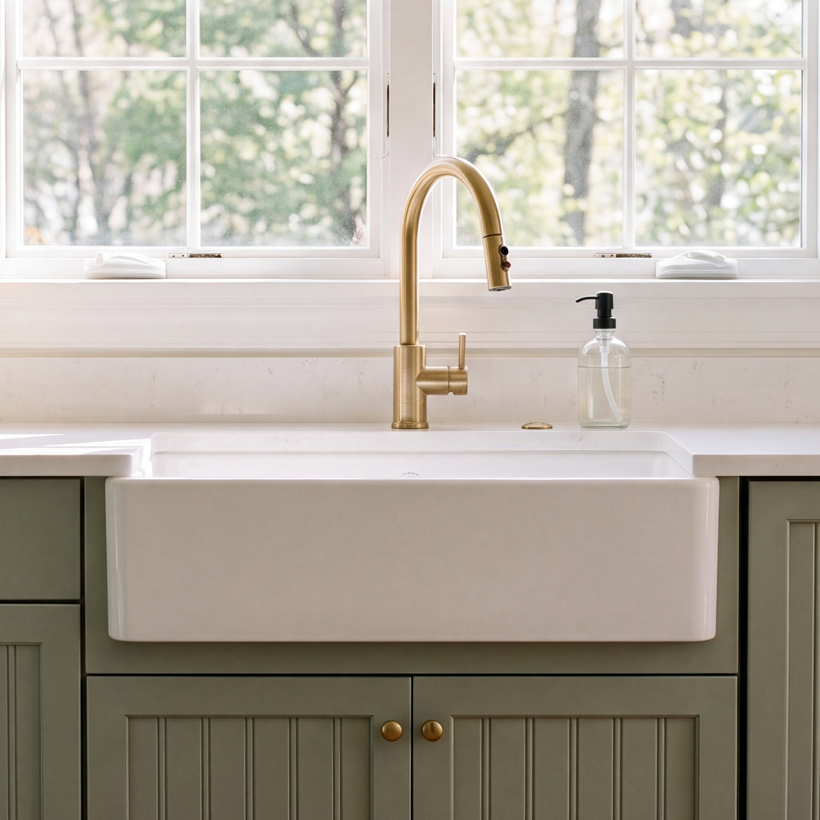NativeStone Nipomo Dual-Mount Concrete Sink, Pearl